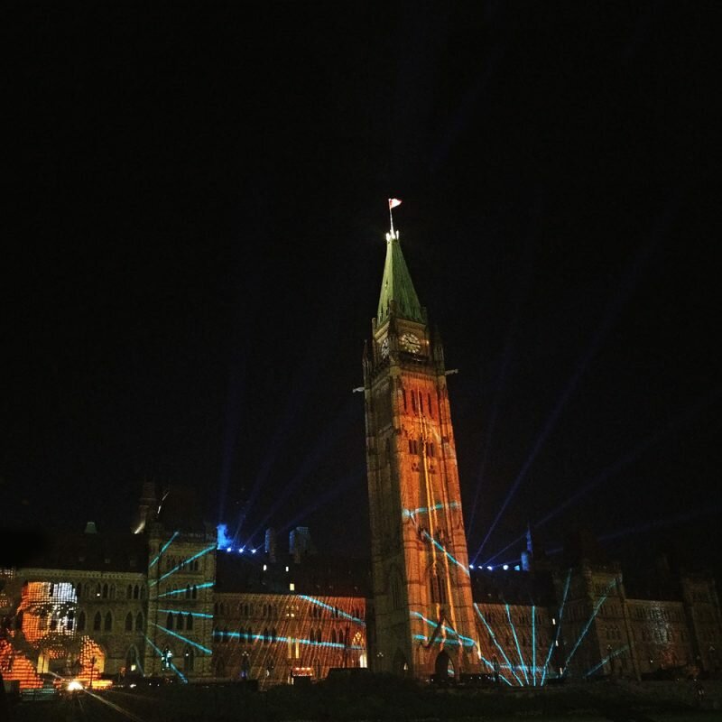 The Northern Lights Parliament Sound And Light Show Ottawa