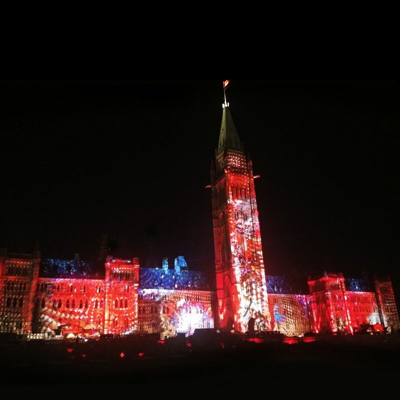 The Northern Lights Parliament Sound And Light Show Ottawa