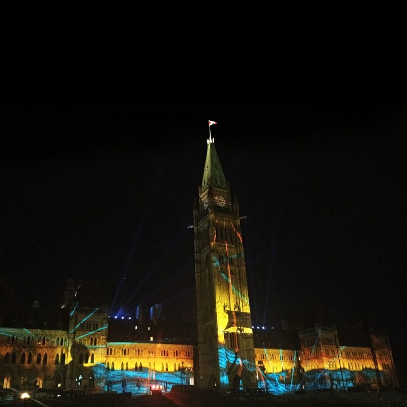 The Northern Lights Parliament Sound And Light Show Ottawa