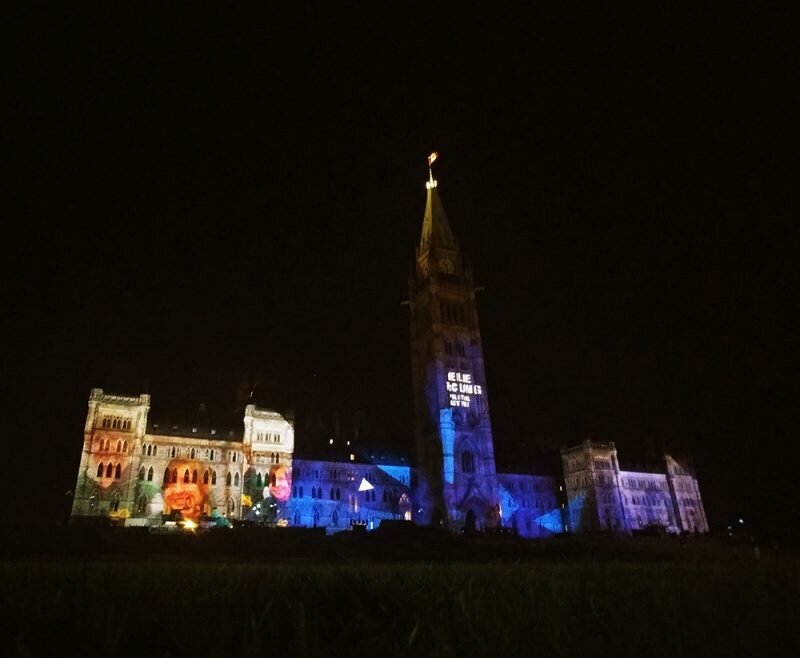 The Northern Lights Parliament Sound And Light Show Ottawa