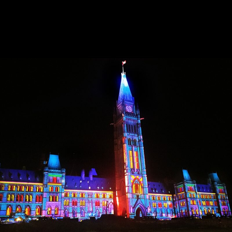 The Northern Lights Parliament Sound And Light Show Ottawa